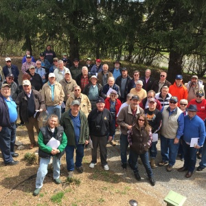 Group Photo at Falling Waters Battlefield with Bob Harsh