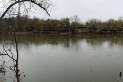 Confederate pontoon bridge site at Falling Waters
